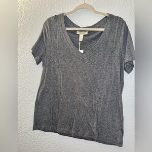 Forever 21 Charcoal V-Neck Tee
